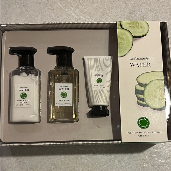 Martha Stewart Other - Martha Stewart Cucumber Water Hand Soap and Lotion Set